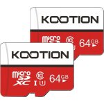 Carte micro sd 64go lot de 2 carte m�moire uhs - i vitesse jusqu� 90 m / stf micro sdxcclasse 10u1 pour ...