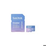 Carte micro sd - sandisk - creator - 128 go - uhs - ii - vitesse 280 mo / s