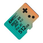 Carte microsdxc - emtec - gaming express - 512gb - uhs - i u3 v30 a1 - haute vitesse 880mb / s
