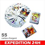 Carte pokemon fran�aise 55 cartes vmax + v + gx + ex carte cartes � jouer et � collectionner. . .