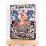Carte pokémon métallique - dracaufeu ex - série flammes obsédiennes - version française - carte or Carte pokémon métallique - dracaufeu ex - série flammes obsédiennes - version française - carte or