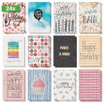 Carte postale sigel - ds703 - lot de 24 cartes postales danniversaire 12 motifs en carton blanc avec ... Carte postale sigel - ds703 - lot de 24 cartes postales danniversaire 12 motifs en carton blanc avec ...