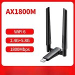 Carte r�seau sans fil wifi 6 1800 mbps usb 3. 0 - double bande 58 / 24 ghz antenne 5 dbi