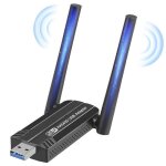 Carte rseau sans fil wifi 6e 5400mbps adaptateur usb trois bande pour pc 2. 4 ghz / 5 ghz / 6hz dongle ...