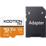 Carte sd 64 go micro sd carte m�moire uhs - i vitesse jusqu� 90 mo / stf micro sdxc t - flash a1 v30 ...