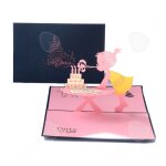 Carte de voeux 15x10cm cadeau danniversaire bougies soufflantes fille carte de v?ux stéréoscopique graduation ... Carte de voeux 15x10cm cadeau danniversaire bougies soufflantes fille carte de v?ux stéréoscopique graduation ...