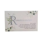 Carte de voeux - condoleances - 5 cartes remerciements deuil aquarelle