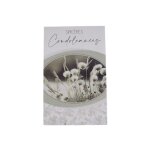 Carte de voeux - condoleances - 5 cartes remerciements fleurs des champs