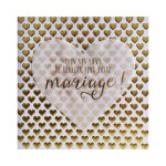 Carte de voeux glamour - mariage - tous nos voeux de bonheur