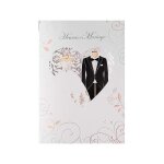 Carte de voeux - mariage - heureux mariage tenues de mariage