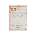 Carte de voeux - mariage - vive les maries ! couple oiseaux