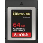 Carte mmoire cfexpress - sandisk - sdcfxpress 64gb - 1700 mo / s lecture - 800 mo / s criture - noir ...