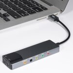 Carte son usb 7. 1 5. 1 canaux audio externe carte spdif optique pour le prof lot b7style 1