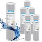 Cartouche charbon actif bloc pour losmose inverse - wessper - 6x - 5 microns / bloc de charbon (noix ...