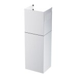 Cartouche dcorative pour hotte aspirante. argent bross. cylindre extrieur 209 * 172 * 400mm cylindre ...