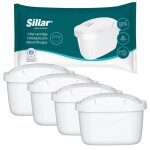 Cartouche filtrante - sillar - cartouche lot of 4 - remplacement pour brita maxtra style merella cool ...