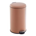 Casabel poubelle cuisine 30l inox anti - traces ronde avec pdale et couvercle idale salle de bain cuisine ...