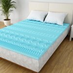 Casabel surmatelas 140x190 cm - mémoire de forme zones ergonomiques gel infusé bleu - 5 cm - sur - matelas ... Casabel surmatelas 140x190 cm - mémoire de forme zones ergonomiques gel infusé bleu - 5 cm - sur - matelas ...