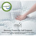Casabel surmatelas 140x190 cm mémoire de forme tissu respirant confort rafraîchissant soutien ergonomique ... Casabel surmatelas 140x190 cm mémoire de forme tissu respirant confort rafraîchissant soutien ergonomique ...