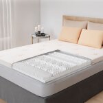 Casabel surmatelas 160x200 cm mmoire de forme 5 cm + housse en bambou - zones ergonomiques - pour matelas ...