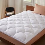 Casabel surmatelas 180 x 200 cm en microfibre rafra�chissante garnissage fibre creuse 600 gsm 4cm d?�paisseur ...