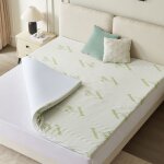 Casabel surmatelas 90 x 190 cm mousse  memoire de forme 7 cm + housse bambou - sur - matelas simple ...