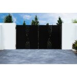 Casanoov portail fer nali veleta 300x160cm noir mat