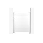 Lot portillon et poteaux - casanoov - eiger - 1m h. 115cm - blanc - aluminium / 2 poteaux eifel h. 166cm ... Lot portillon et poteaux - casanoov - eiger - 1m h. 115cm - blanc - aluminium / 2 poteaux eifel h. 166cm ...