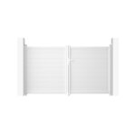 Portail battant - casanoov - eiger - 3m h. 161cm - blanc - aluminium Portail battant - casanoov - eiger - 3m h. 161cm - blanc - aluminium