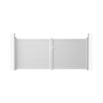 Portail battant - casanoov - eiger - 4m h. 161cm - blanc - aluminium Portail battant - casanoov - eiger - 4m h. 161cm - blanc - aluminium