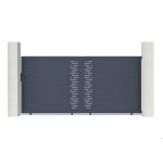 Portail coulissant - casanoov - arlberg - 4m h. 178cm - gris anthracite - aluminium