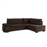 Alya canap� dangle reversible convertible marron chocolat (tissu tiss� plat ) - taille m - 4 / 5 places ...