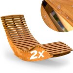 Casaria® 2x chaise longue à bascule pliable en bois d'acacia certifié fsc transat ergonomique bain de ... Casaria® 2x chaise longue à bascule pliable en bois d'acacia certifié fsc transat ergonomique bain de ...