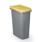 Casaria poubelle cuisine 25l 39x24cm couvercle sac poubelle plastique salle de bain corbeille bureau ...