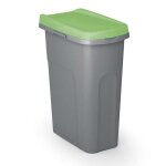 Casaria poubelle cuisine 25l 39x24cm couvercle sac poubelle plastique salle de bain corbeille bureau ...