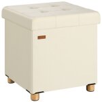 Casaria® tabouret cube en velours beige espace de rangement pouf 40 x 40 x 40 cm coffre de rangement ... Casaria® tabouret cube en velours beige espace de rangement pouf 40 x 40 x 40 cm coffre de rangement ...