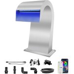 Fontaine - inox - cascade inox s - 7 couleurs - led bluetooth - installation multiple Fontaine - inox - cascade inox s - 7 couleurs - led bluetooth - installation multiple