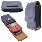 Caseroxx �tui cuir bleu pour doro 6060 / 6061 / leva e30 ? sacoche ceinture avec fermeture magn�tique ...