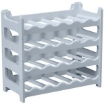 Casier  bouteilles modulable artecsis 24 bouteilles ? cave  vin en plastique 60x28x54 cm (lxlxh) gris ...