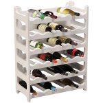 Casier  bouteilles modulable artecsis 36 bouteilles ? cave  vin en plastique 60x28x80 cm (lxlxh) blanc ...