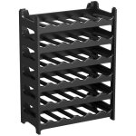 Casier  bouteilles modulable artecsis 36 bouteilles ? cave  vin en plastique 60x28x80 cm (lxlxh) noir ...