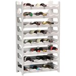 Casier  bouteilles modulable artecsis 48 bouteilles ? cave  vin en plastique 60x28x106 cm (lxlxh) blanc ...