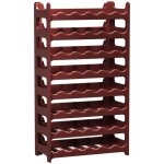 Casier  bouteilles modulable artecsis 48 bouteilles ? cave  vin en plastique 60x28x106 cm (lxlxh) marron ...