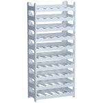 Casier  bouteilles modulable artecsis 60 bouteilles ? cave  vin en plastique 60x28x132 cm (lxlxh) gris ...