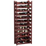 Casier  bouteilles modulable artecsis 72 bouteilles ? cave  vin en plastique 60x28x158 cm (lxlxh) marron ...