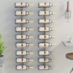 Casier � vin mural pour 9 bouteilles 2 pcs dor� fer