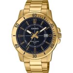 Montre homme - casio - mtp - vd01g - 1cv - acier inoxydable - r�sistance � leau 50m - cadran dor� noir ...
