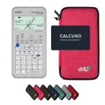 Calculatrice casio graph light avec housse de protection wyngs incluse rose - calculatrice graphique