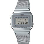 Montre - casio - a700wm - 7adf - digital argent - bracelet acier inoxydable - vintage
