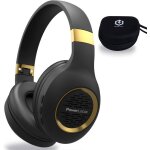 Casque audio bluetooth sans - fil avec microphone intgr basses frquences stro hi - fi confortable ...